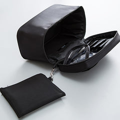 Portable Top Handle Cosmetic Bag Zipper Brush Organizer Makeup Storage Bag