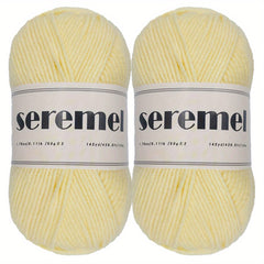 2 Pieces Crochet Yarn 280 Yards Acrylic Yarn Assorted Colors