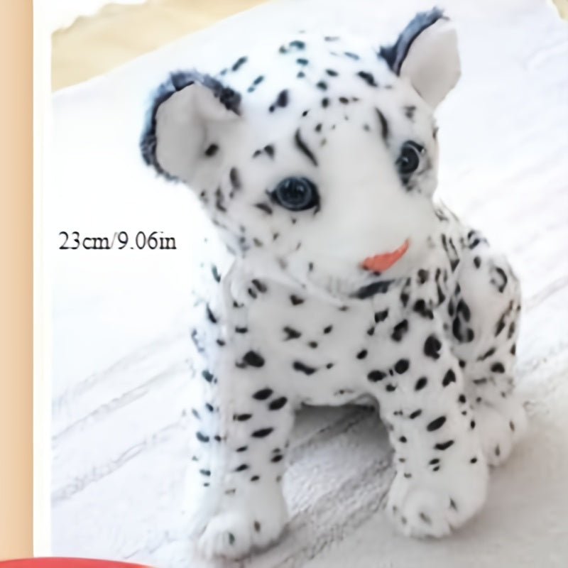Leopard Plush Toy Snow Leopard Home Decor Stuffed Animal Soft Texture