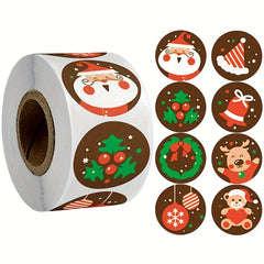 500pcs Christmas Snowman Reward Stickers for Toys