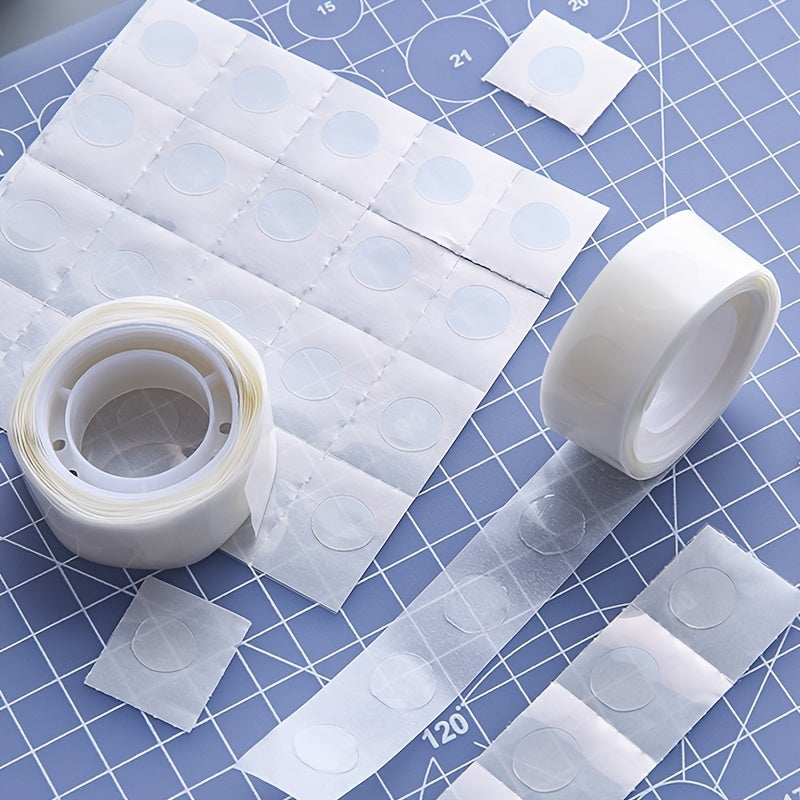 100pcs Transparent Double-sided Adhesive Tape for Scrapbook Crafts