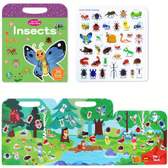 Reusable Sticker Book for Kids Washable Stickers Merry Christmas Gift