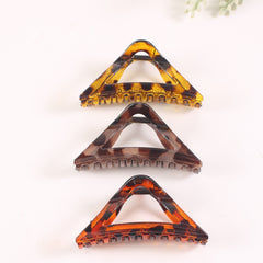 Triangle Vintage Hollow Hair Claw Resin Shark Claw Large Hair Accessories