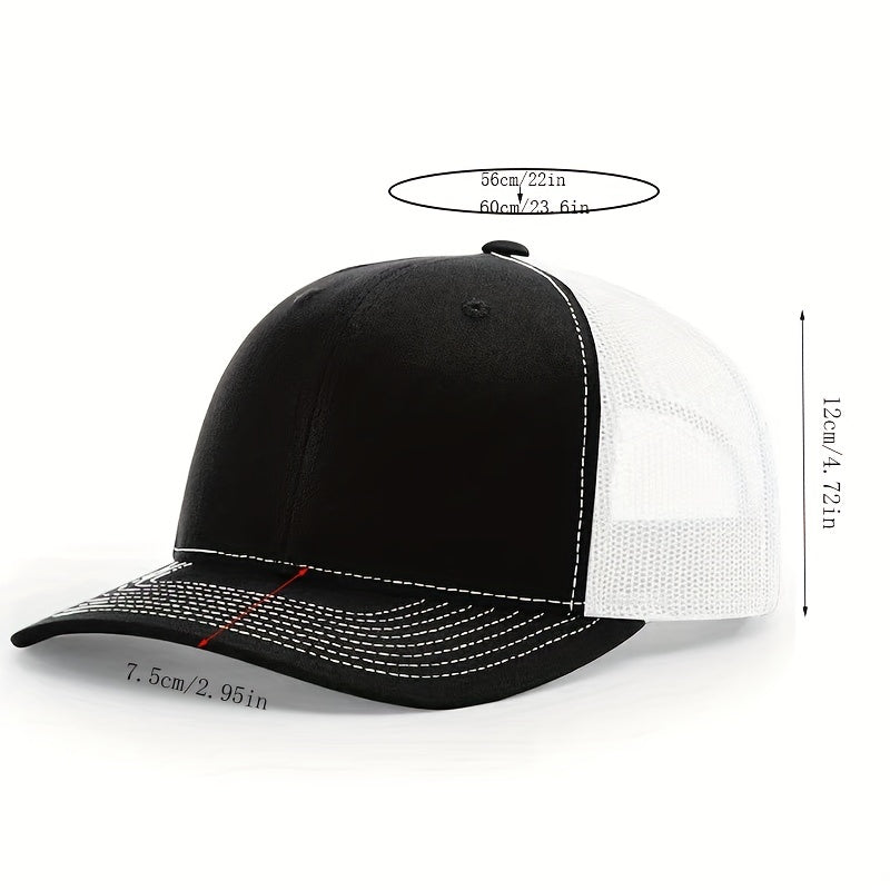 Unisex Adjustable Casual Baseball Cap with Letter Embroidery
