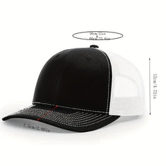 Unisex Adjustable Casual Baseball Cap with Letter Embroidery
