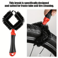 3pcs Bike Chain Cleaning Brush Bike Maintenance Accessory