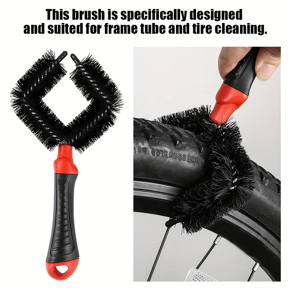 3pcs Bike Chain Cleaning Brush Bike Maintenance Accessory
