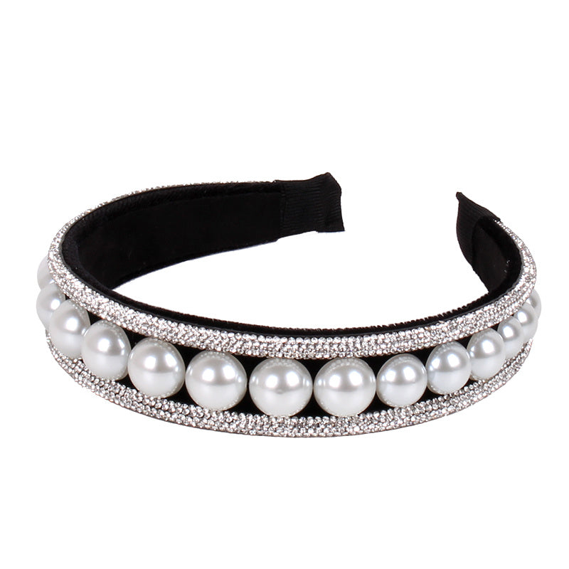 Vintage Faux Pearl Hairband Bridal Wedding Tiara Hair Accessories