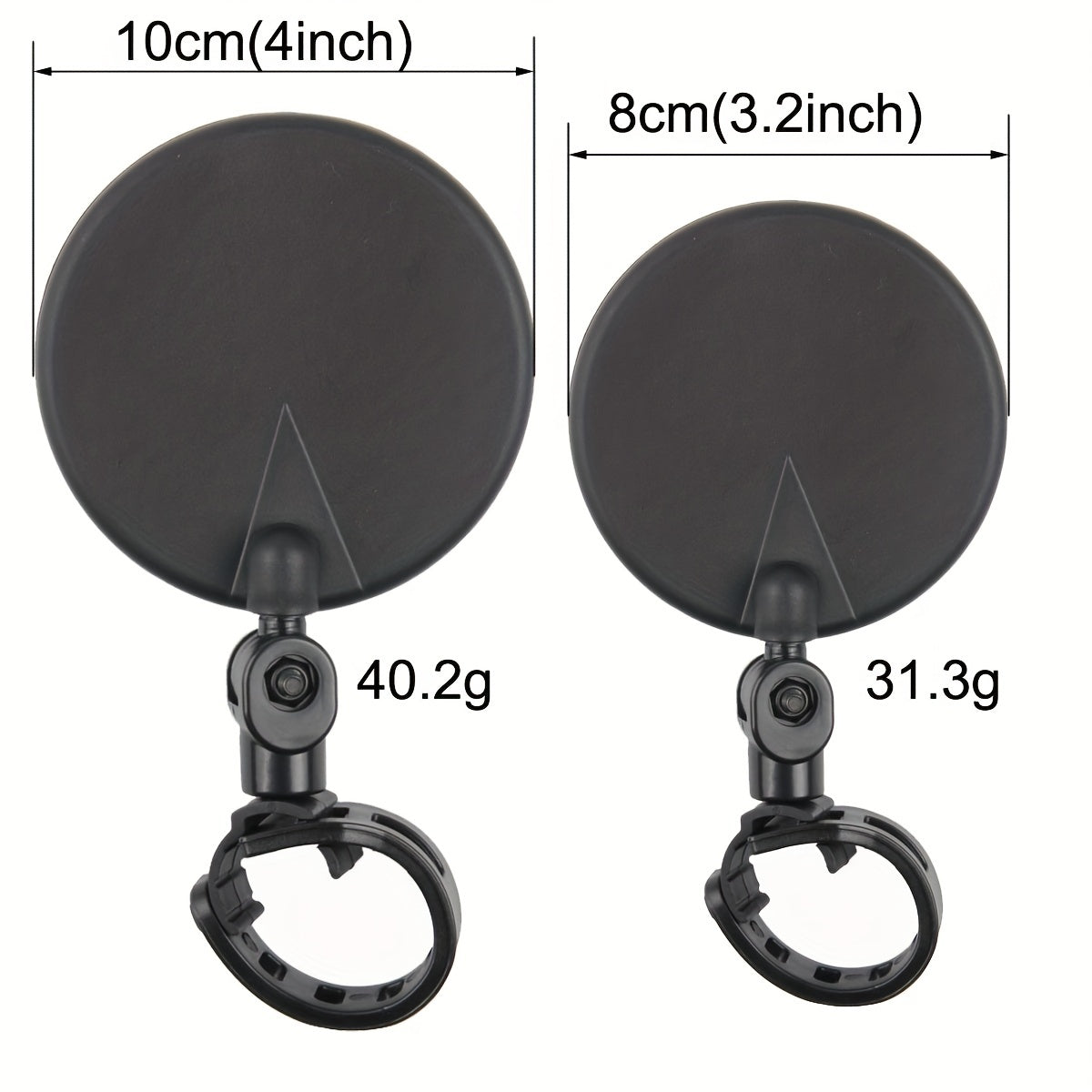 360 Degree Rotating Bike Mirror for Rear View Safety Universal Handlebar Mount