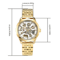 KUERST Men's Steel Strap Wheel-shaped Watch