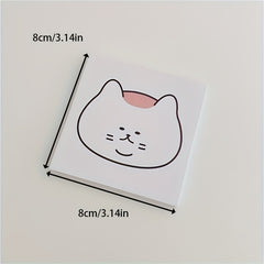 4pcs Cat Sticky Notes Mini Message Book DIY Decoration Materials
