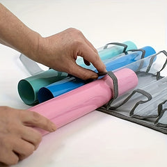 Vinyl Roll Holder 12 Compartment Storage Organizer Rack Wall Mount