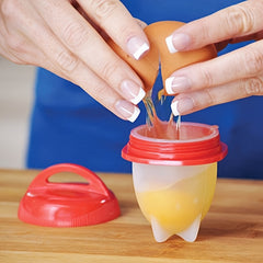 6pcs Silicone Egg Cooker Set Non Stick Boiled Eggs Maker Steamer