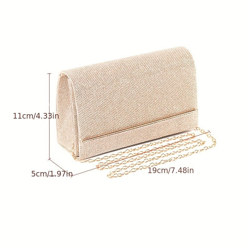 Glitter Evening Clutch Bag Dinner Purse Formal Handbag for Party Wedding Prom