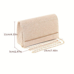 Glitter Evening Clutch Bag Dinner Purse Formal Handbag for Party Wedding Prom