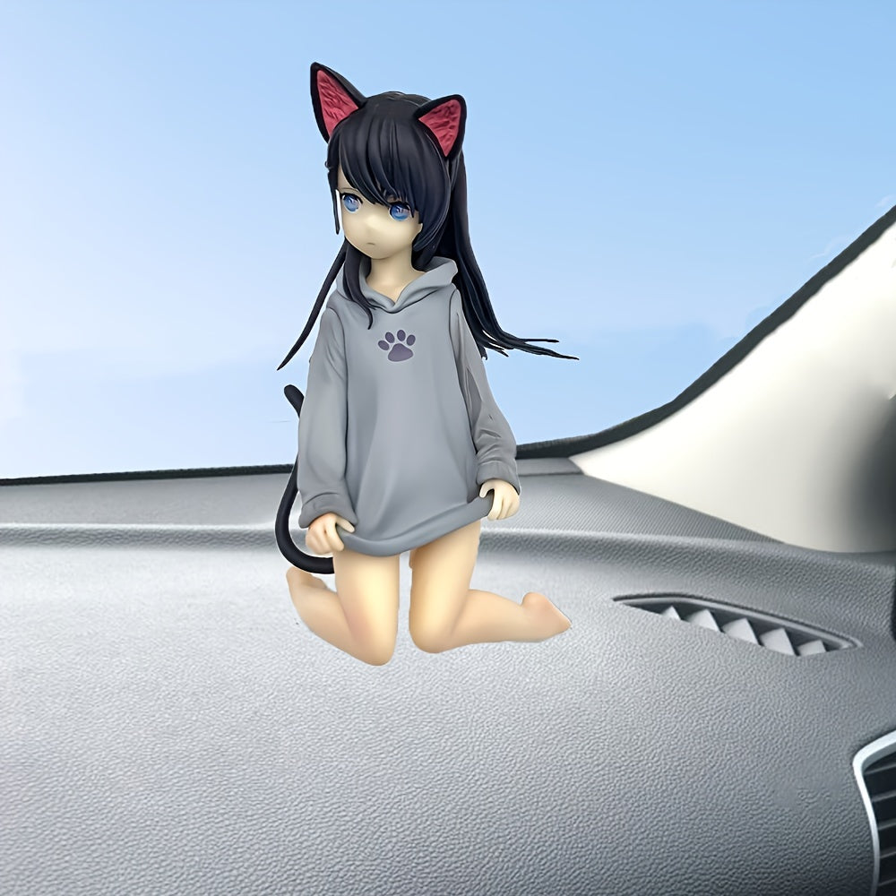 Cat Girl Figure Ornament Anime Fan Accessory