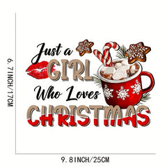 Christmas Trees DIY Iron On Transfer Stickers Xmas Theme Heat Transfers Sticker