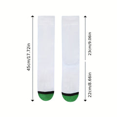 Colorblock Crew Socks Mid Tube Women's Stockings