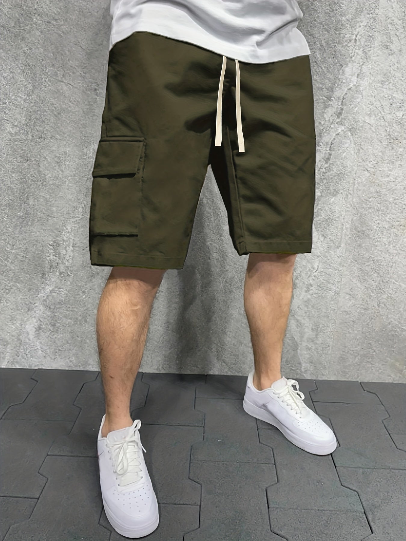 California Coconut Tree Men's Cargo Shorts for Summer Casual Wear