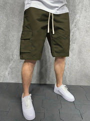 California Coconut Tree Men's Cargo Shorts for Summer Casual Wear
