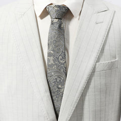 Men's Neckties Floral Jacquard Necktie Business Wedding Party Necktie