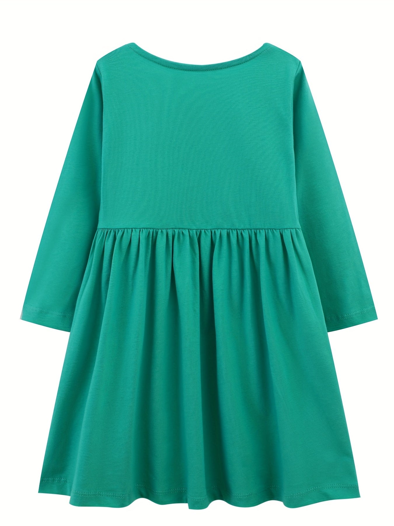 Girls' Vintage Floral Embroidery Cotton Dress For 2-8 Years