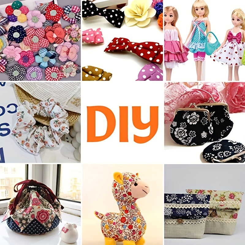 7pcs Cotton Sewing Small Cloth Head DIY Doll Clothes Patchwork Doll Quilt