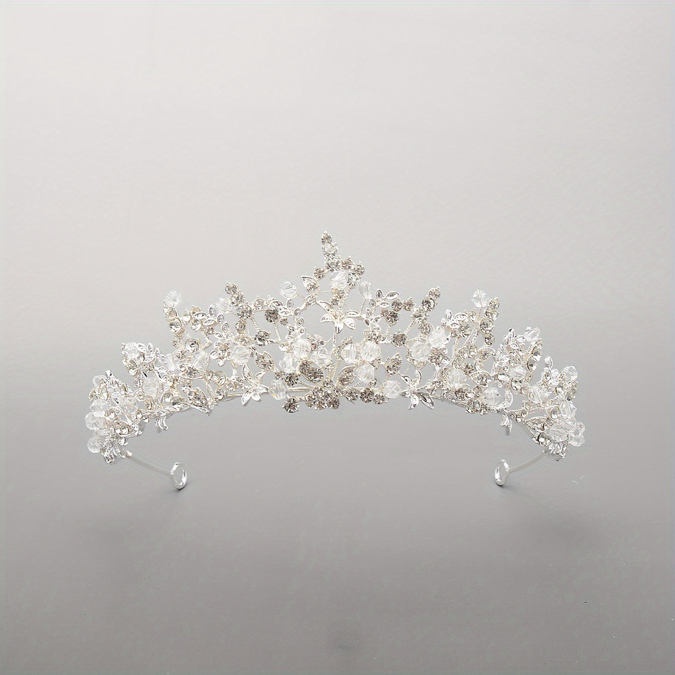 Rhinestone Crown Headdress Wedding Bridal Hair Accessory for Party Prom Birthday