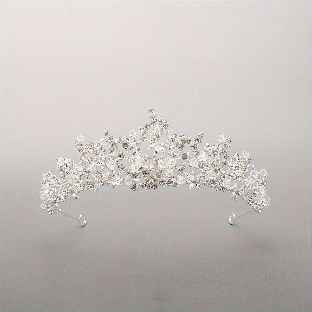 Rhinestone Crown Headdress Wedding Bridal Hair Accessory for Party Prom Birthday