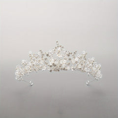 Rhinestone Crown Headdress Wedding Bridal Hair Accessory for Party Prom Birthday