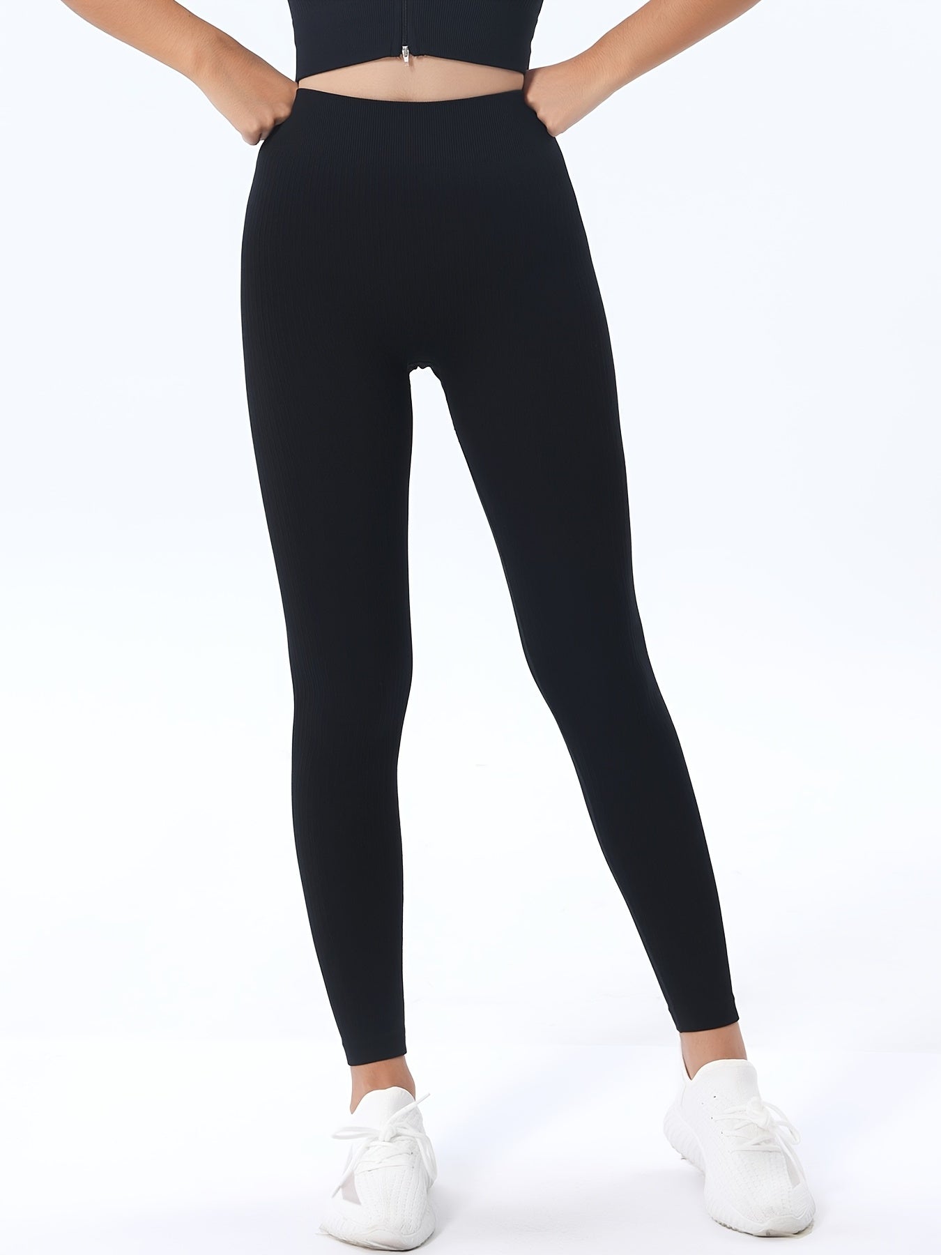 Butt Lifting Yoga Leggings Ribbed Workout Sports Pants