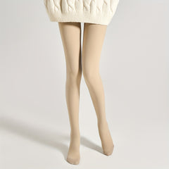 Plush Lined High Waist Thermal Leggings Women's Stockings