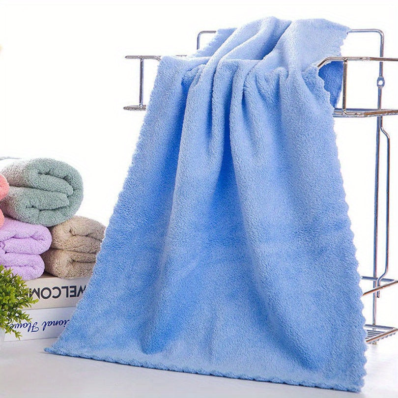 Coral Fleece Hand Towel Absorbent Soft Cotton Face Wash Towel Hotel Bathroom