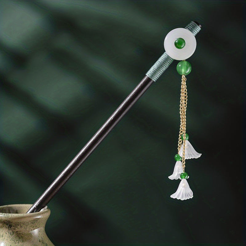 Chinese Style Hairpin Wooden Hair Stick Ponytail Holder Hair Accessories