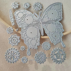 Butterfly Steampunk Metal Cutting Dies Stencil