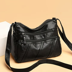 Women's Striped Shoulder Bag Large Capacity Crossbody