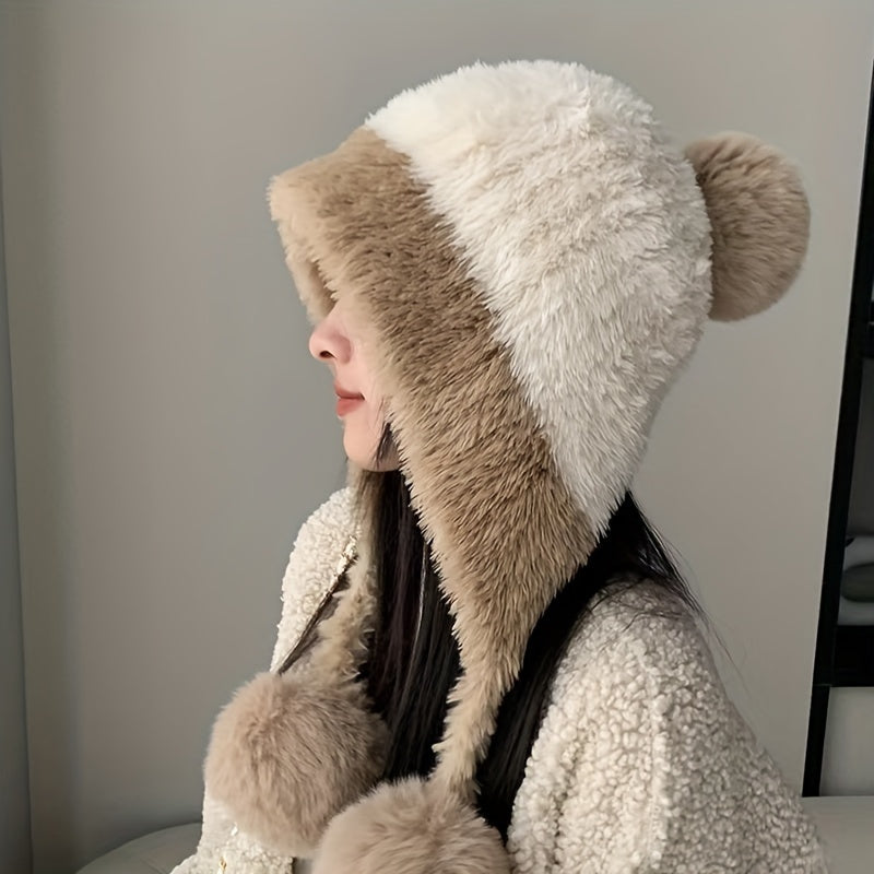 Women's Winter Hat Fleece Lined Ribbed Beanie for Christmas