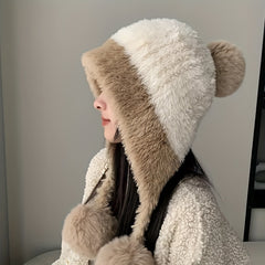 Women's Winter Hat Fleece Lined Ribbed Beanie for Christmas