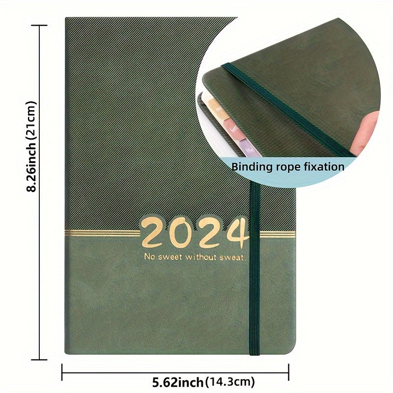 1pc Annual Planner w/ 5 DIY Stickers, Customizable Schedule Book