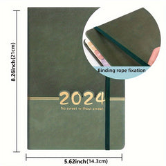 1pc Annual Planner w/ 5 DIY Stickers, Customizable Schedule Book