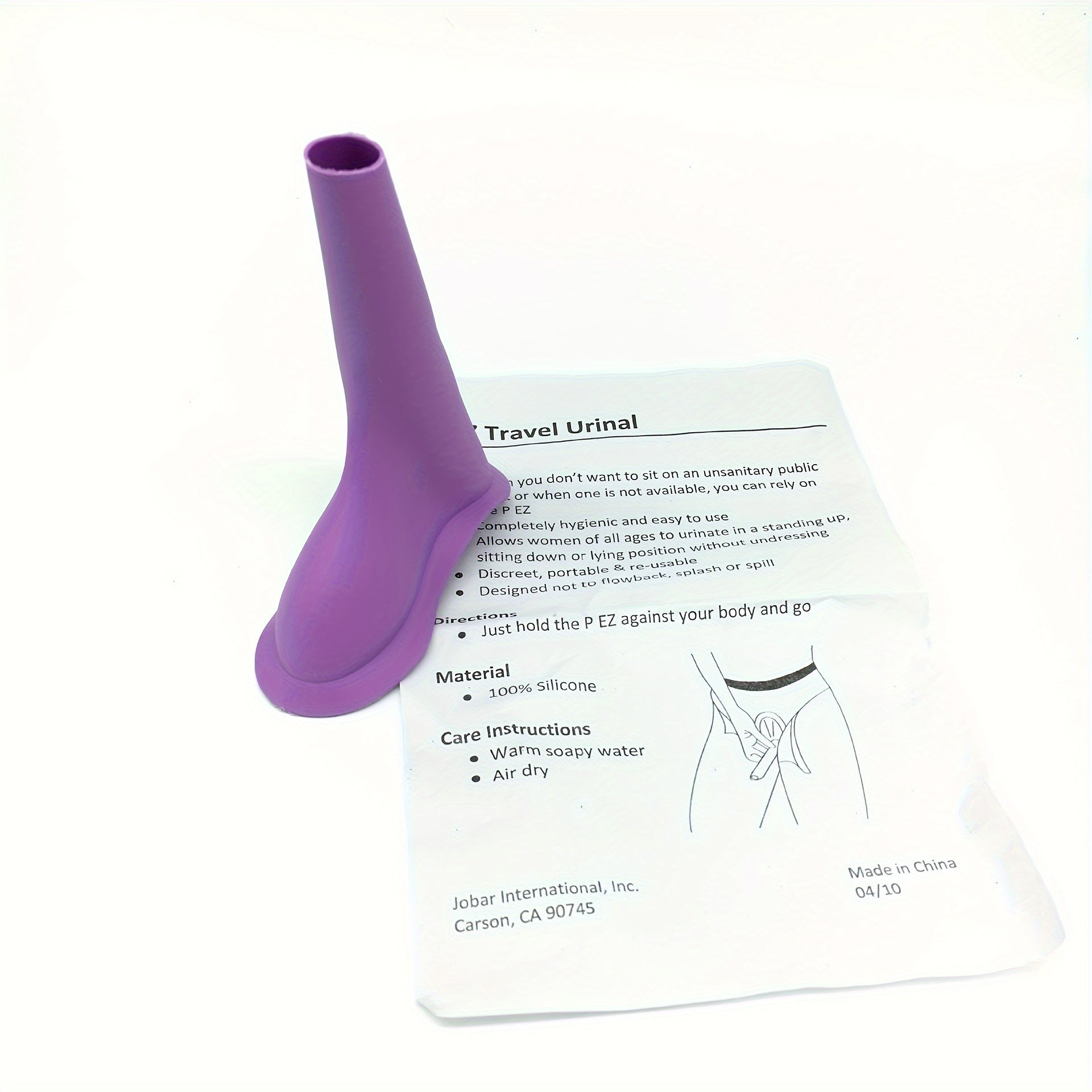2pcs Portable Silicone Urinal Funnel Outdoor Travel Camping Toilet Device