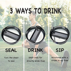 40oz Stainless Steel Insulated Travel Mug with Handle and Straw