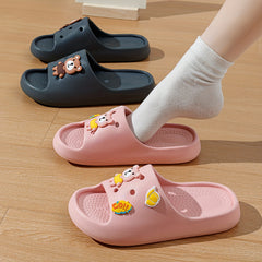 Baby Girls Cartoon Open Toe Slippers Non Slip Lightweight Slippers