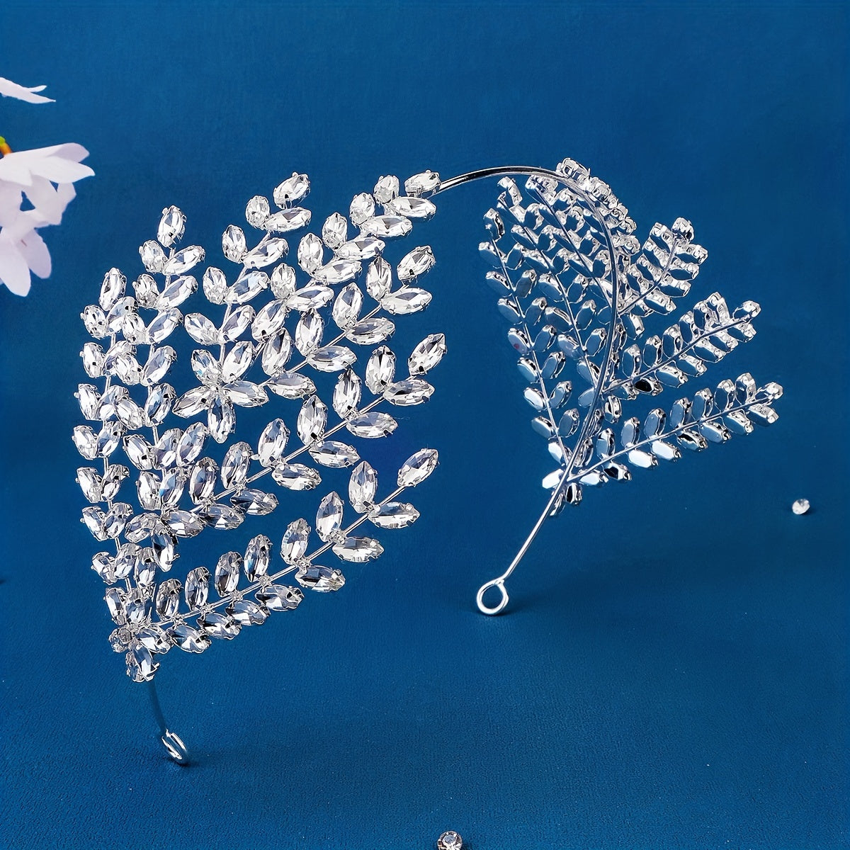 Crystal Leaf Shape Headband Bridal Hair Accessories