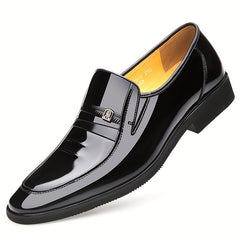 LAORENTOU Men's Pointed Toe Dress Shoes Slip On Formal Dress Shoes