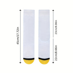 Colorblock Crew Socks Mid Tube Women's Stockings