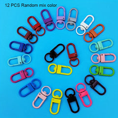 Colorful Metal Keychain Spray Paint U Shape Door Buckle Hook Bag Pendant