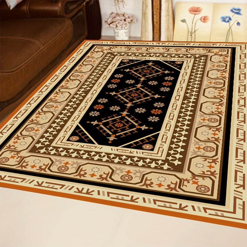Vintage Kitchen Rug Absorbent Non Slip Stain Resistant Long Strip Mat