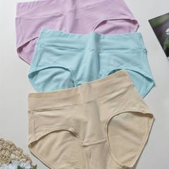 3 Pack Plus Solid High Rise Panties Set