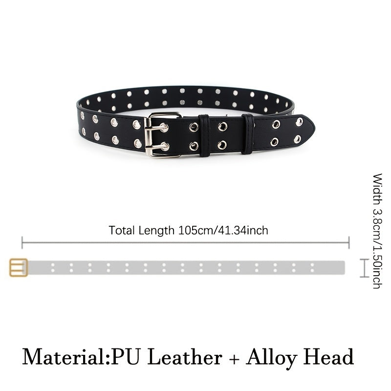 Thick Grommet Belt Punk Chain Belt Y2K Girl Belts For Jeans Pants